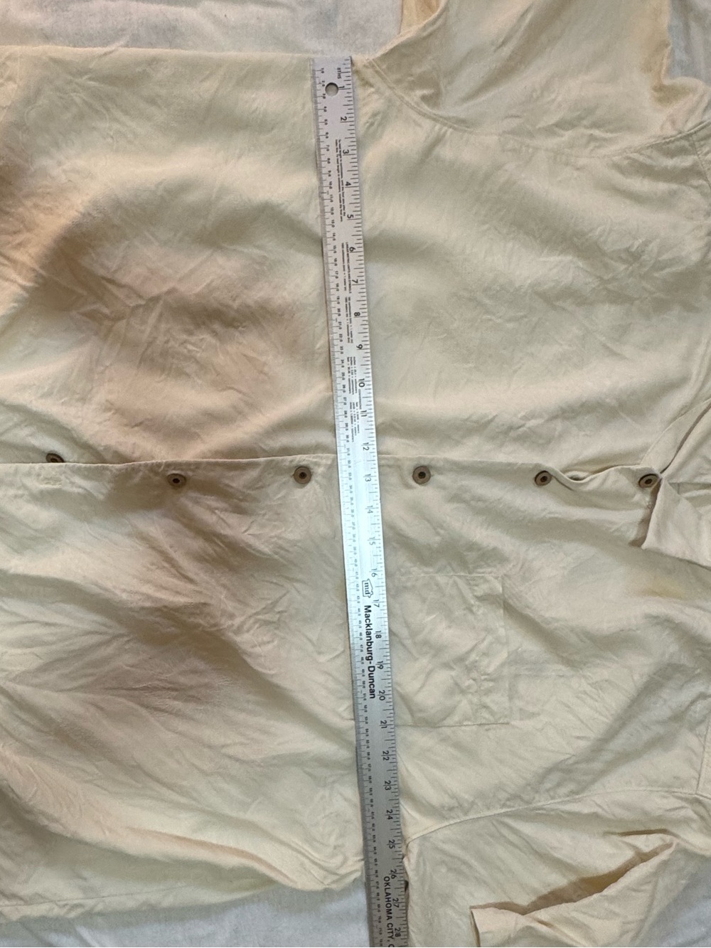 Tommy Bahama 100% Silk Camp Shirt XXL Cream Ivory Short Sleeve - Picture 8 of 9